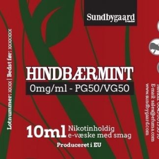 10ml Sundbygaard Premium E-Væske 50% PG